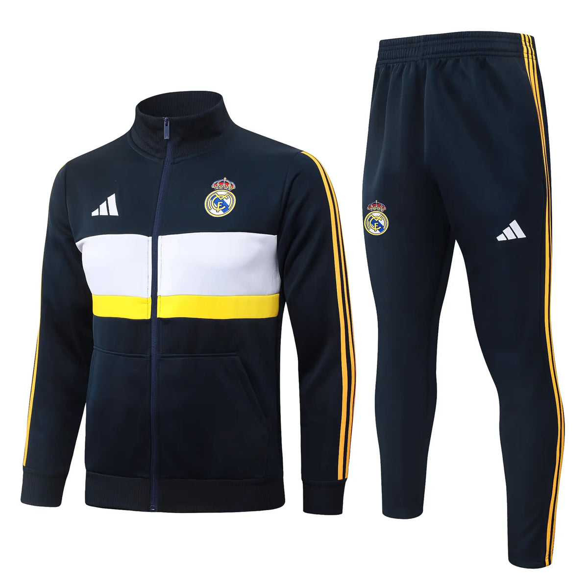 Tuta Full-zip Real Madrid 26/27 Uomo Blu Navy | Tuta da Calcio - CalcioVivo