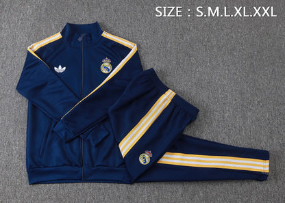 Tuta Full-zip Real Madrid 26/27 Uomo Blu Navy | Tuta da Calcio - CalcioVivo