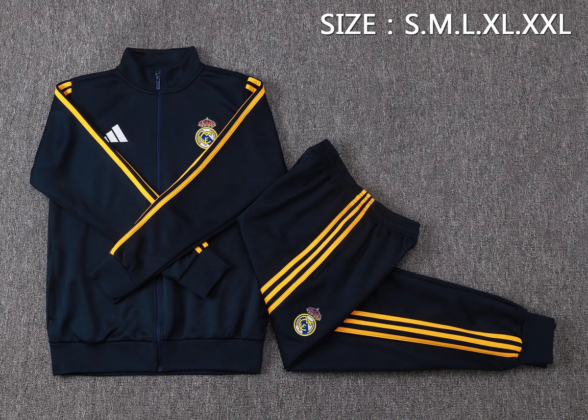 Tuta Full-zip Real Madrid 26/27 Uomo Blu Navy | Tuta da Calcio - CalcioVivo