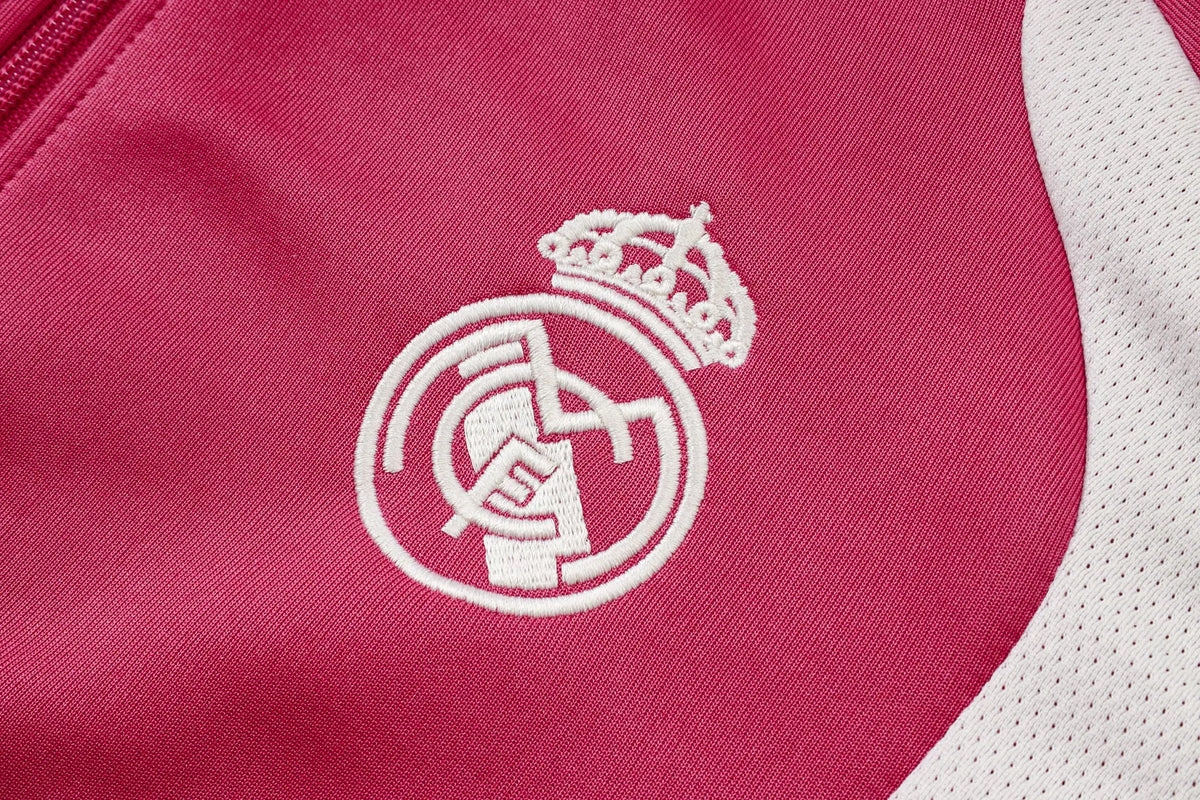 Tuta Full-zip Real Madrid 26/27 Uomo Rosa | Tuta da Calcio - CalcioVivo
