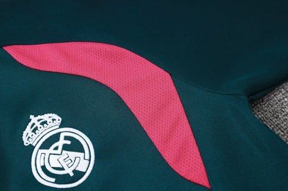 Tuta Full-zip Real Madrid 26/27 Uomo Verde Petrolio | Tuta da Calcio - CalcioVivo