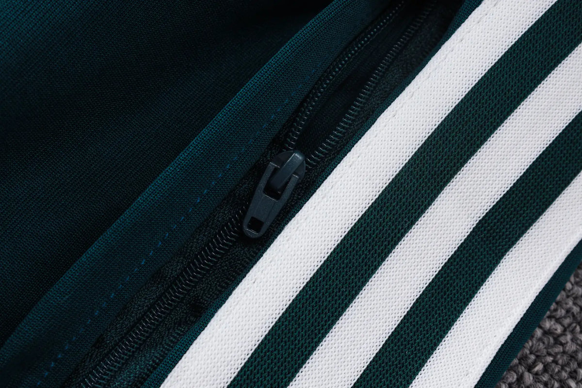 Tuta Full-zip Real Madrid 26/27 Uomo Verde Petrolio | Tuta da Calcio - CalcioVivo