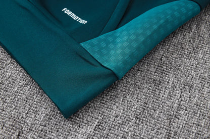 Tuta Full-zip Real Madrid 26/27 Uomo Verde Petrolio | Tuta da Calcio - CalcioVivo