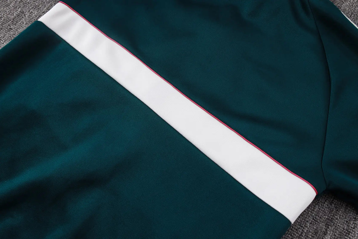 Tuta Full-zip Real Madrid 26/27 Uomo Verde Petrolio | Tuta da Calcio - CalcioVivo