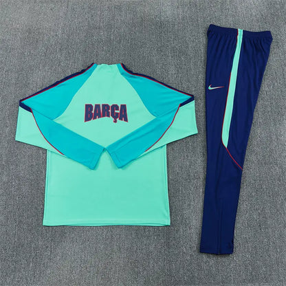 Tuta Half-zip Barcelona 26/27 Uomo Azzurro e Blu Navy | Tuta da Calcio