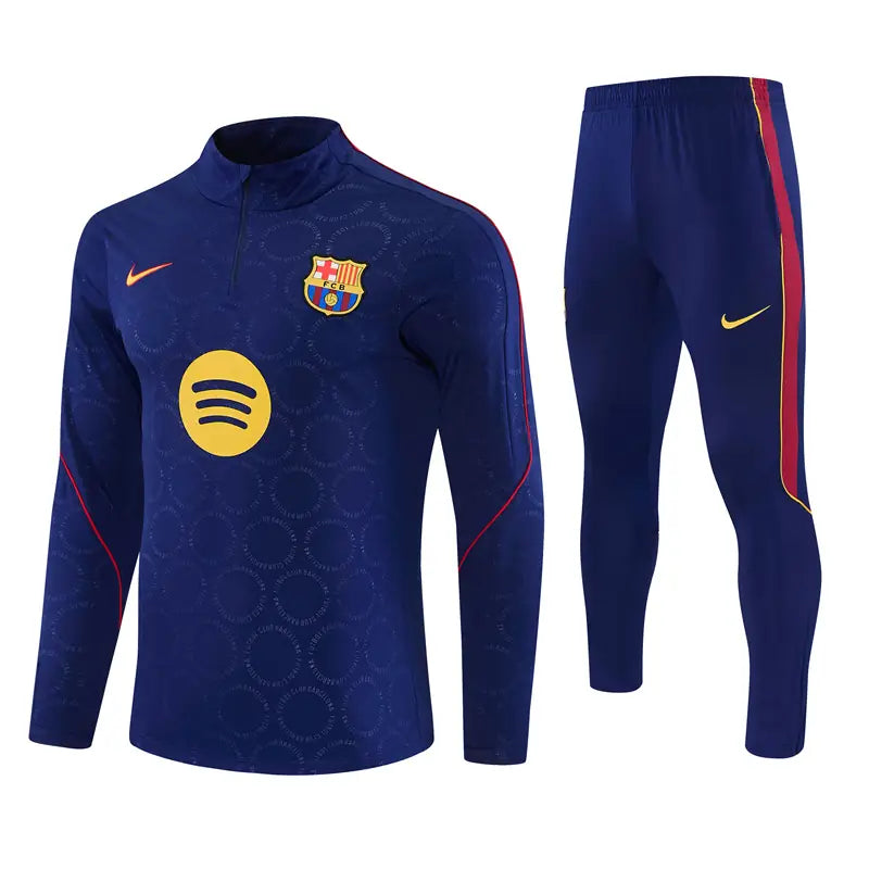 Tuta Half-zip Barcelona 26/27 Blu Navy