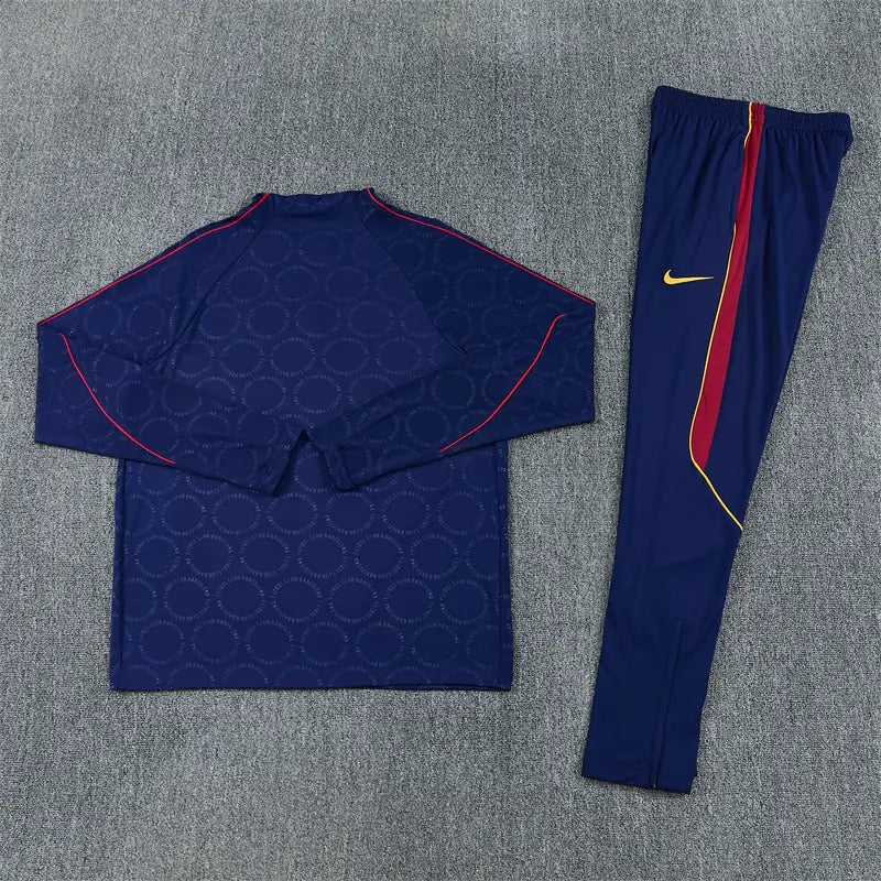 Tuta Half-zip Barcelona 26/27 Blu Navy