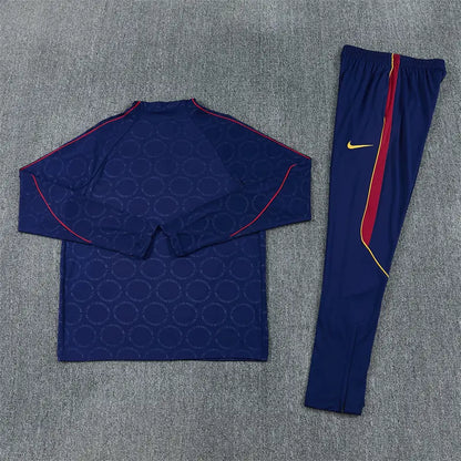 Tuta Half-zip Barcelona 26/27 Blu Navy