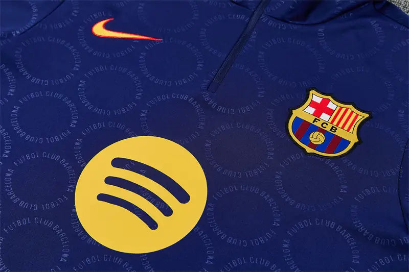 Tuta Half-zip Barcelona 26/27 Blu Navy