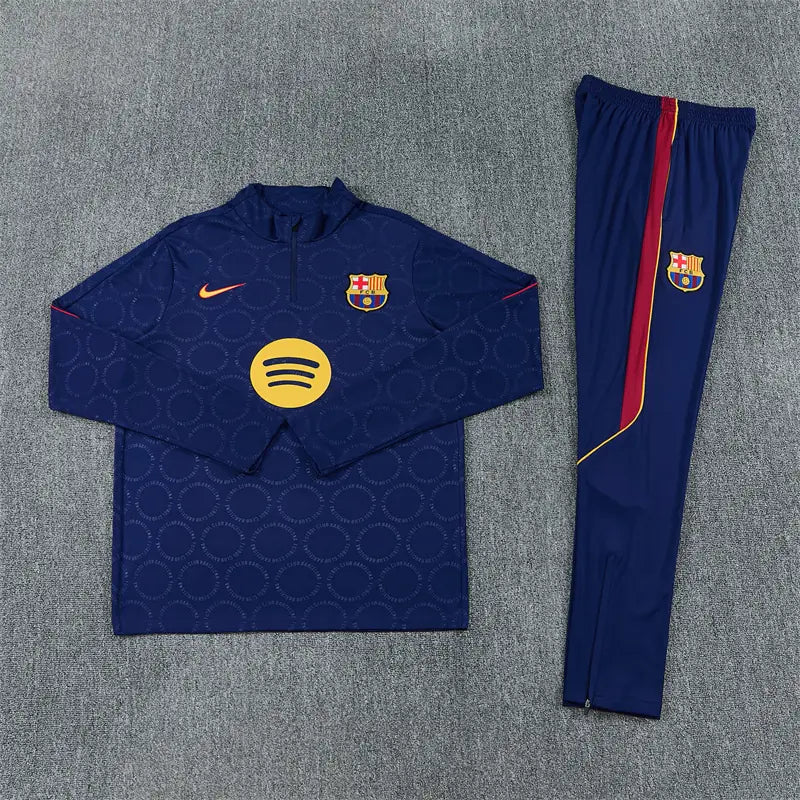 Tuta Half-zip Barcelona 26/27 Blu Navy