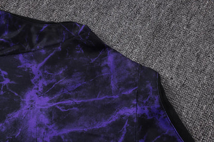 Tuta Half-zip Barcelona 26/27 Uomo Nero/Viola | Tuta da Calcio - CalcioVivo
