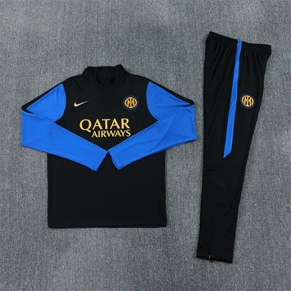 Tuta Half-zip Inter Milan 26/27 Uomo Nero e Blu | Tuta da Calcio