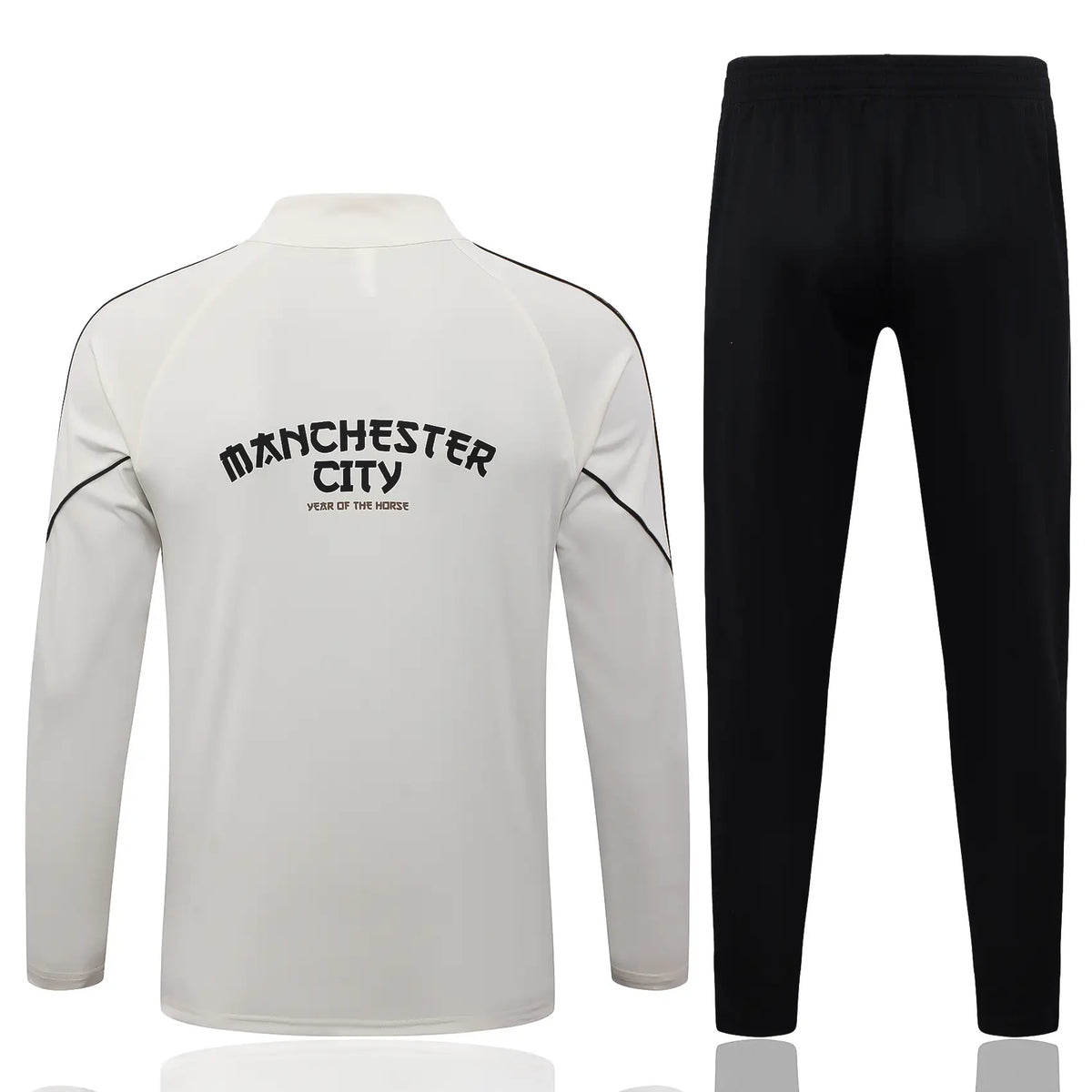 Tuta Half-zip Manchester City 26/27 Uomo Bianco e Nero | Tuta da Calcio - CalcioVivo
