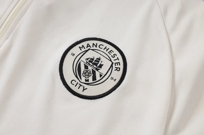 Tuta Half-zip Manchester City 26/27 Uomo Bianco e Nero | Tuta da Calcio - CalcioVivo