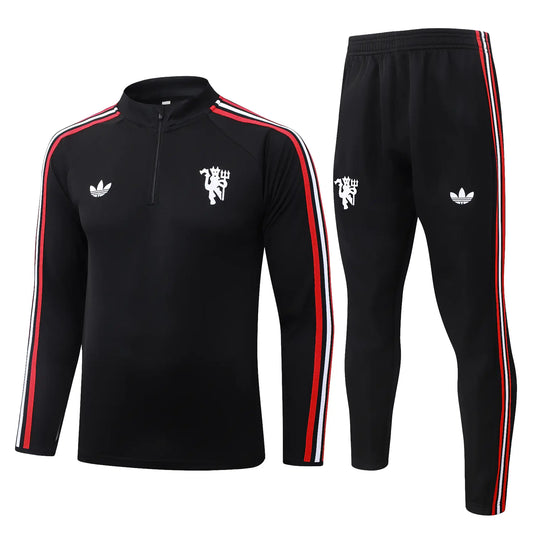 Tuta Half-zip Manchester United 26/27 Uomo Nero | Tuta da Calcio - CalcioVivo
