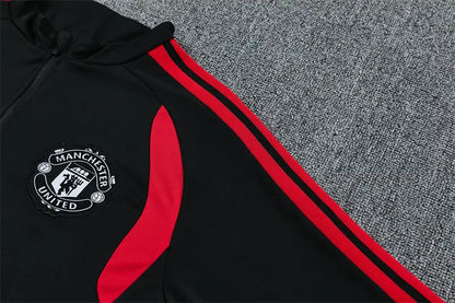 Tuta Half-zip Manchester United 26/27 Uomo Nero e Rosso | Tuta da Calcio