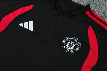 Tuta Half-zip Manchester United 26/27 Uomo Nero e Rosso | Tuta da Calcio