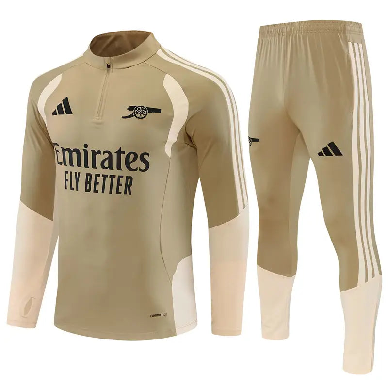 Tuta Half-zip Real Madrid 26/27 Beige