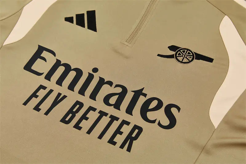 Tuta Half-zip Real Madrid 26/27 Beige