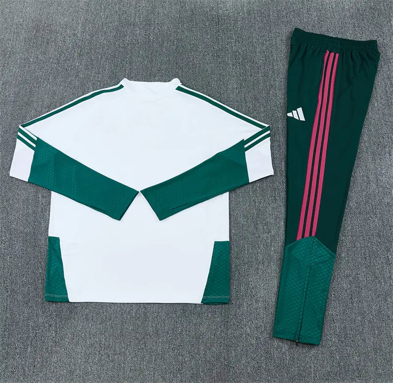 Tuta Half-zip Real Madrid 26/27 Bianco e Verde