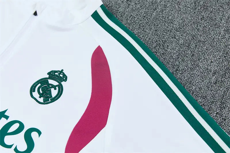 Tuta Half-zip Real Madrid 26/27 Bianco e Verde