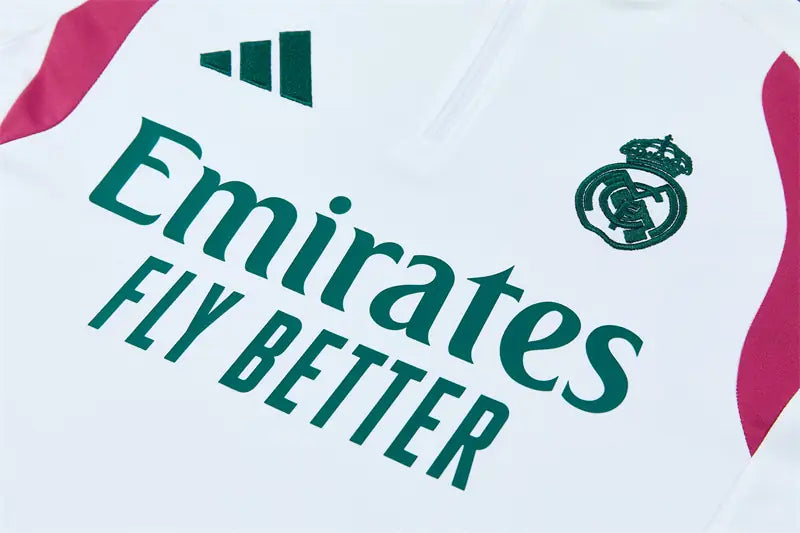Tuta Half-zip Real Madrid 26/27 Bianco e Verde