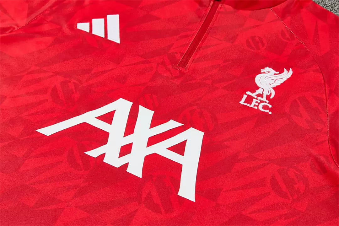 Tuta Liverpool 26/27 Uomo Rosso e Nero | Tuta da Calcio - CalcioVivo