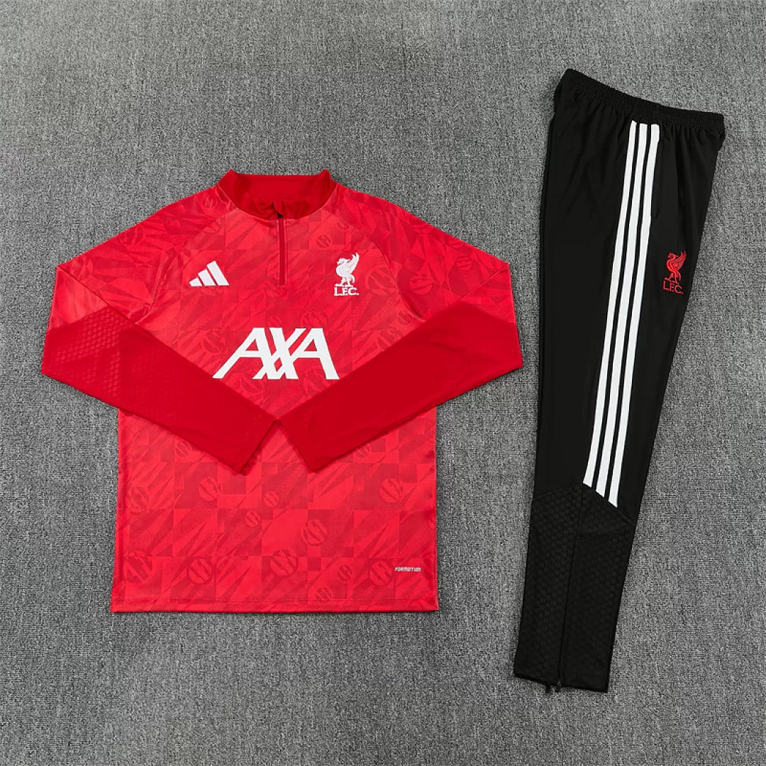 Tuta Liverpool 26/27 Uomo Rosso e Nero | Tuta da Calcio - CalcioVivo