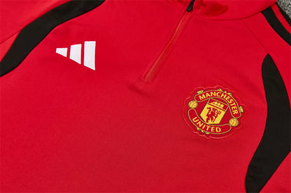 Tuta Manchester United 26/27 Uomo Rosso e Nero | Tuta da Calcio - CalcioVivo