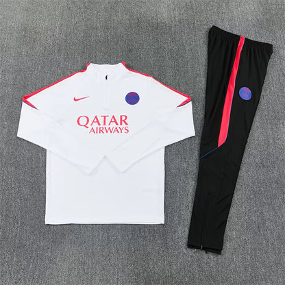 Tuta PSG 26/27 Uomo Bianco e Nero | Tuta da Calcio - CalcioVivo