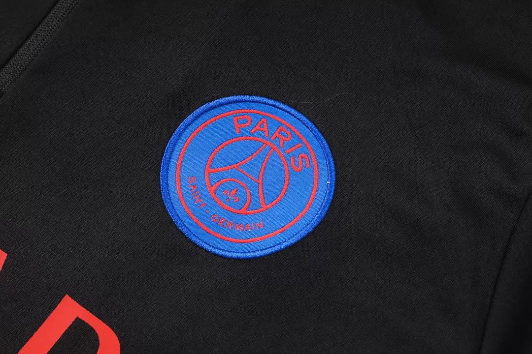 Tuta PSG 26/27 Uomo Nero | Tuta da Calcio - CalcioVivo