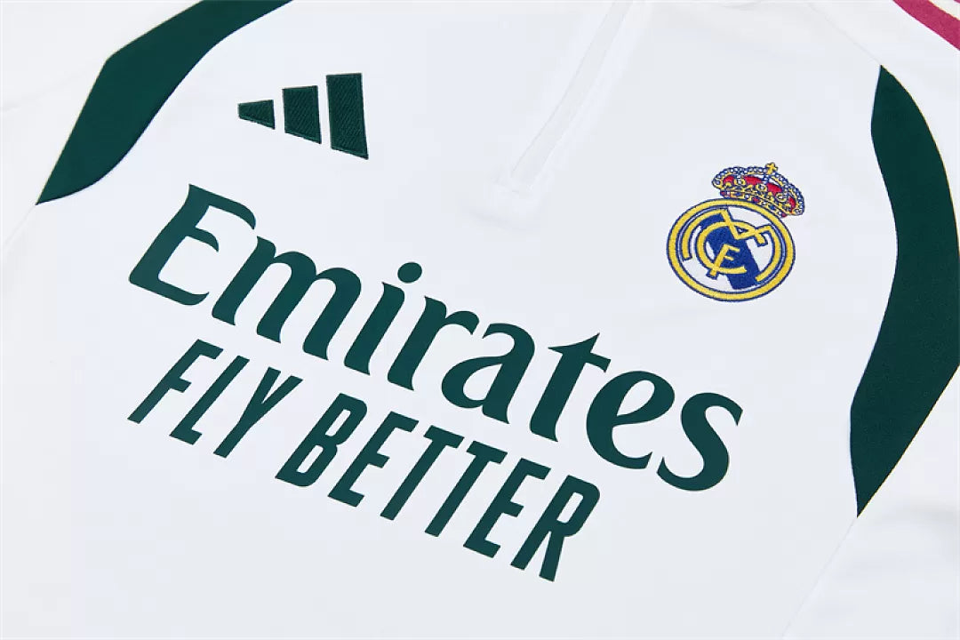 Tuta Real Madrid 26/27 Uomo Bianco e Verde | Tuta da Calcio - CalcioVivo